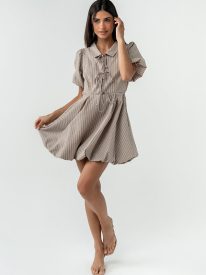 Marta Striped Bubble Dress