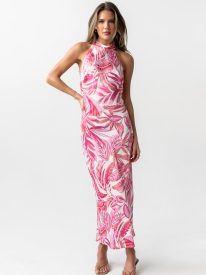 Lacy Halter Maxi Dress