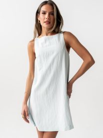 Aria Mini Dress in Blue