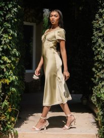 Nicerway Midi Dress in Green