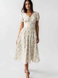 Trish Floral Midi Dress